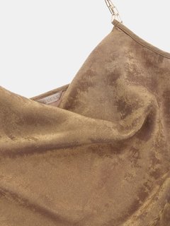 Luxusní Daria Chain top, Béžová barva, XS, S, M