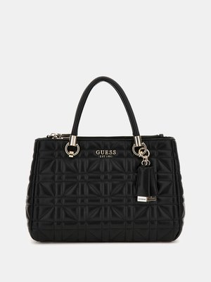 GUESS – Assia High Society střední kabelka, Černá barva