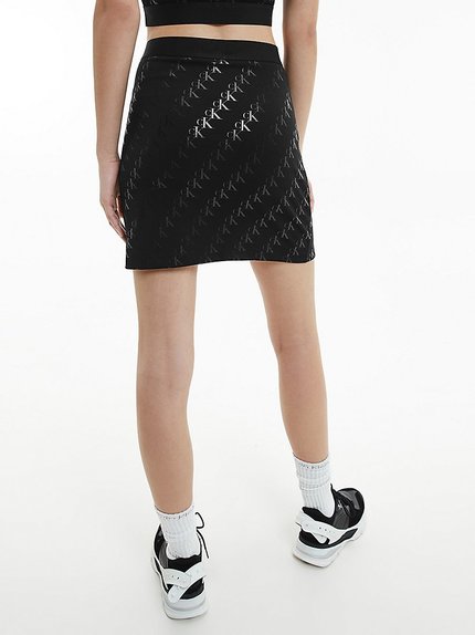 Módní Jersey sukně, Černá barva, 2021