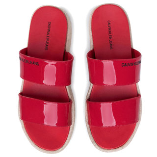 Módní Sandály Frances, Červená barva, 2020