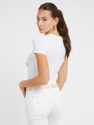 Embellish triko – GUESS, Bílá barva Ženy