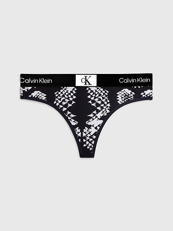 Calvin Klein Underwear – 1996 Cotton tanga, Černá barva