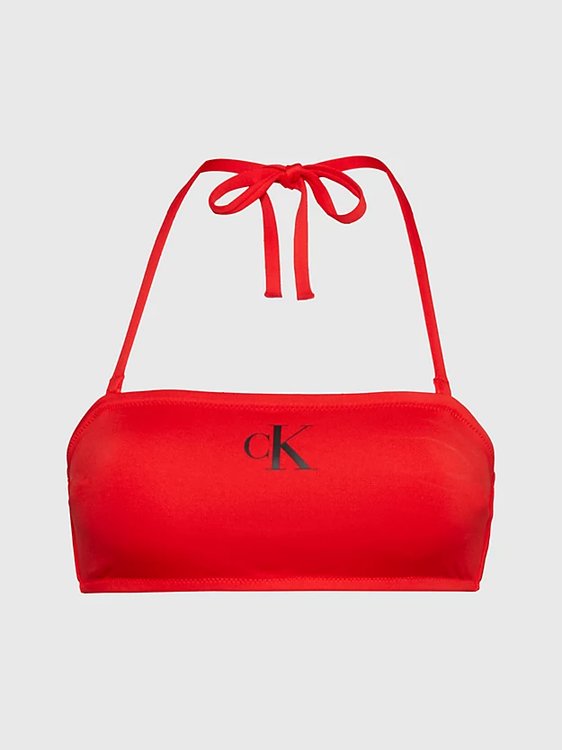 Calvin Klein Swimwear – CK Monogram plavky - Horní díl, Červená barva