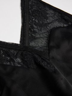 Luxusní Laura Lace top, Černá barva, S, M