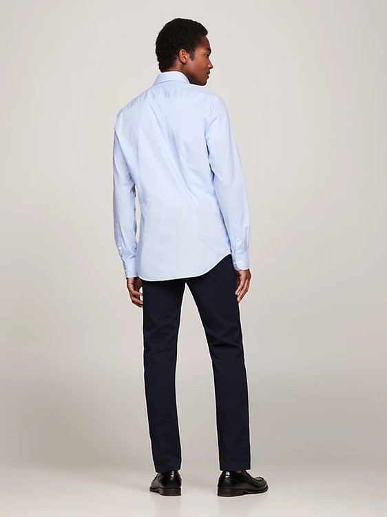 Módní Flex Poplin košile, Modrá barva, 2024