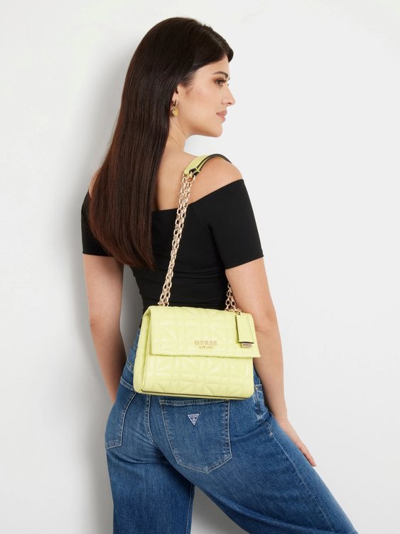 Módní Assia Convertible crossbody, Žlutá barva, 2024