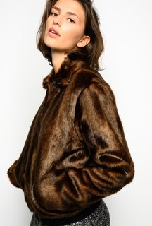 Luxusní Manuele bunda, Hnědá barva, 42, 44