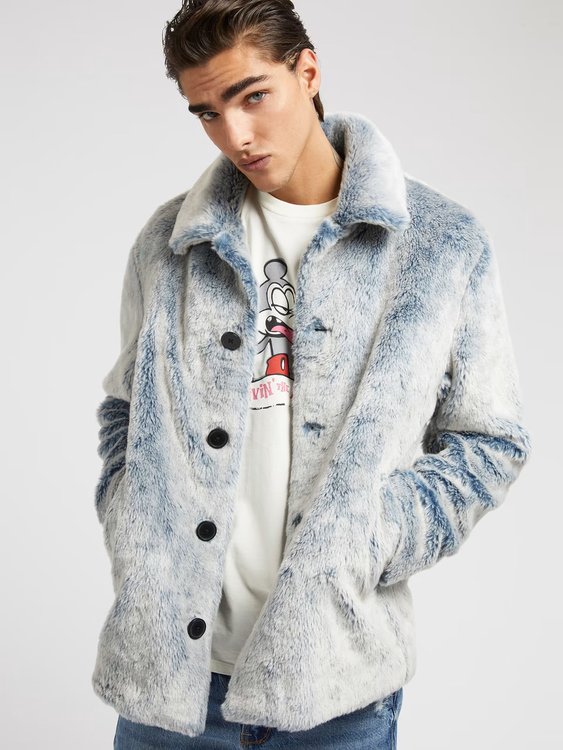 Guess – Graffiti Rabbit bunda, Modrá barva