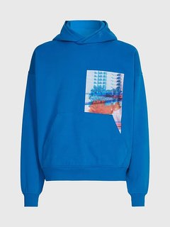 Motion Floral mikina Modrá barva Muži