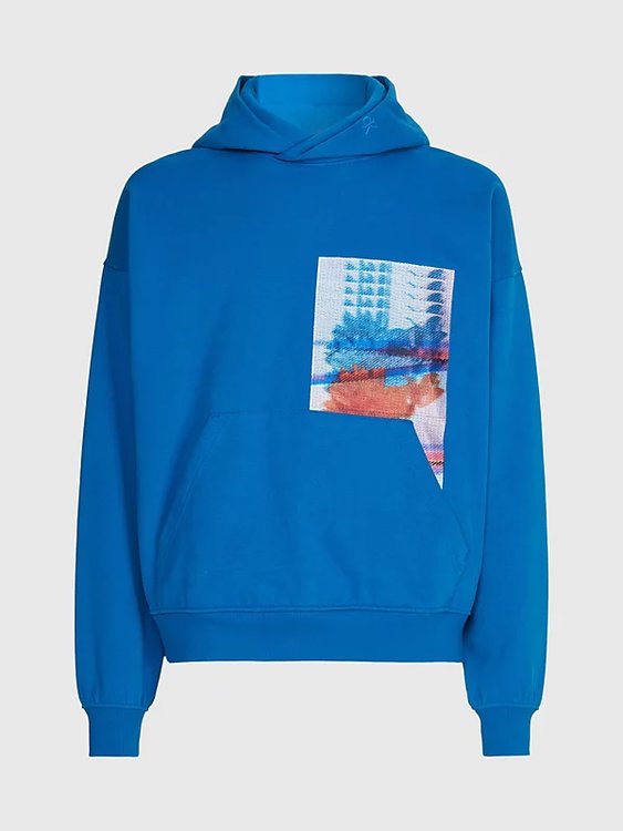 Motion Floral mikina Modrá barva Muži