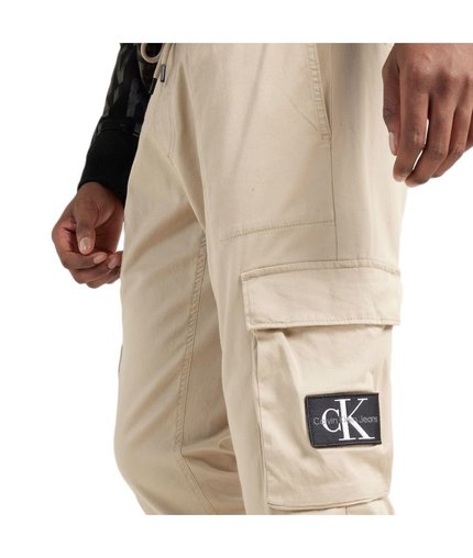 Módní Skinny Washed Cargo kalhoty, Hnědá barva, 2024