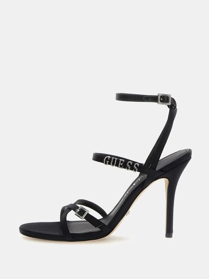 Módní Edelia sandály, Černá barva, 2024