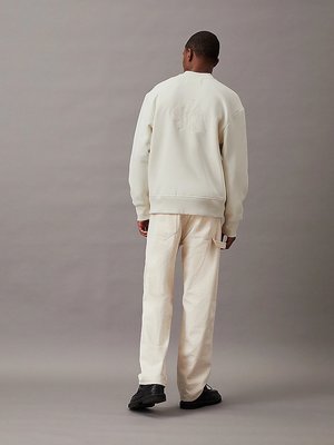 Monologo Applique Knit mikina – Calvin Klein Jeans, Krémová barva Muži