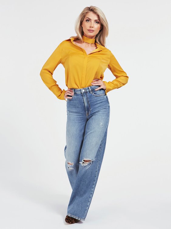 Vivian košile – Guess, Žlutá barva Ženy, Ženy