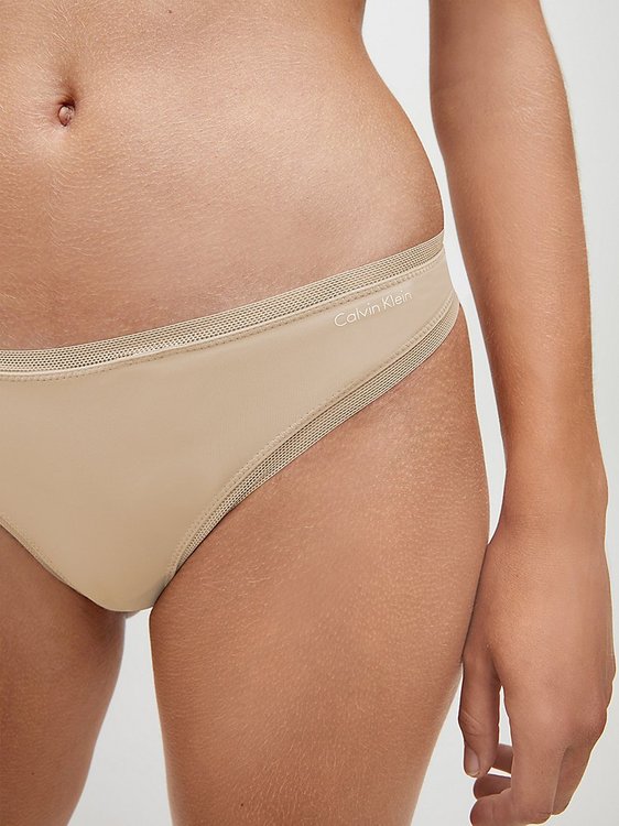 Luxusní Tanga Sculpted, Béžová barva, XS, S, M, L