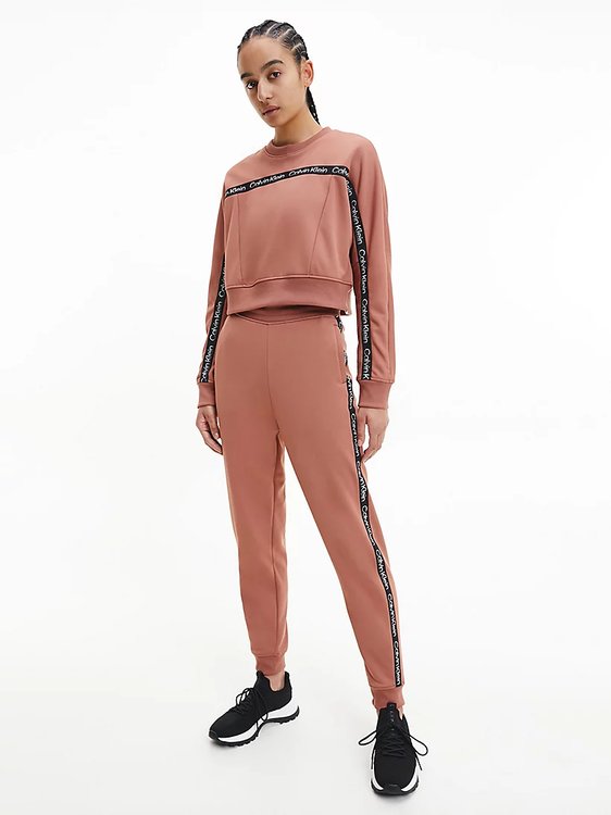 Módní Knit tepláky, Hnědá, Oranžová barva, 2022