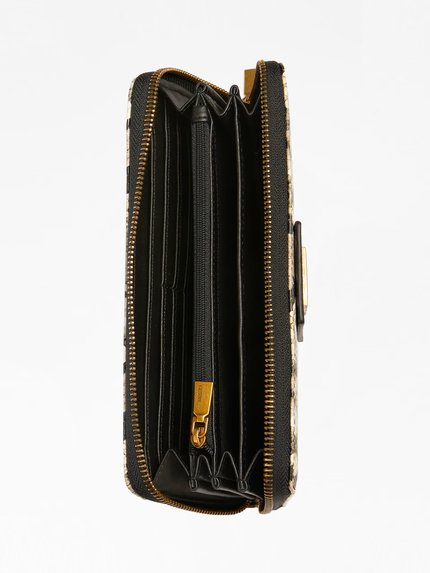 Módní Alva peněženka, Béžová, Černá barva, 2023