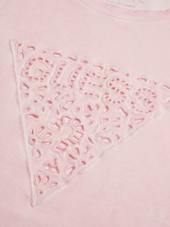 Eyelet triko Růžová barva Ženy