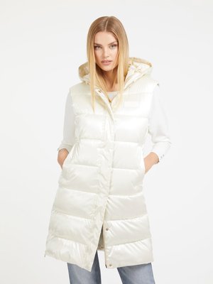 Noemi Padded vesta – GUESS, Bílá barva Ženy