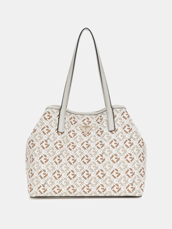 Vikky 2 velká kabelka – GUESS, Šedá barva Ženy