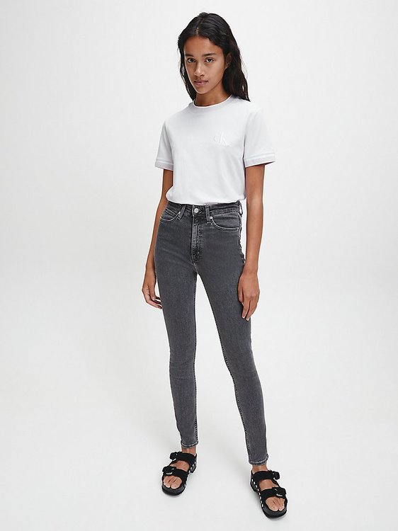 Skinny jeans – Calvin Klein Jeans, Šedá barva Ženy, Ženy