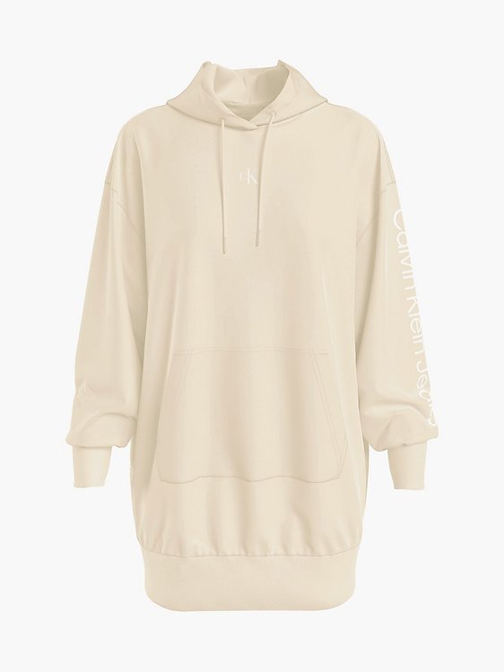 Monogram šaty Béžová, Krémová barva Ženy