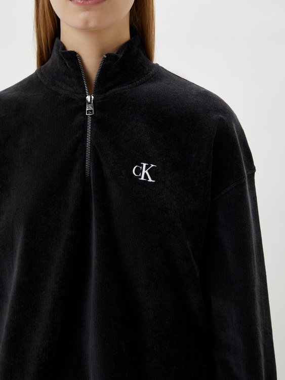 Módní Velvet mikina, Černá barva, 2022