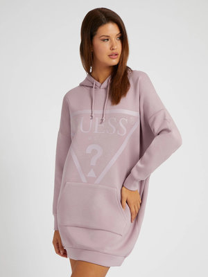 Guess – Alisa mikinové šaty, Růžová barva