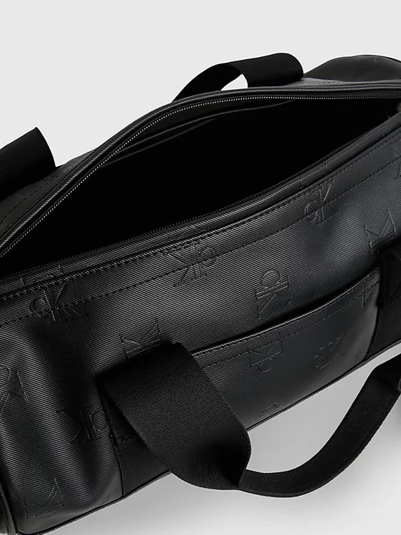 Módní Monogram cestovní taška, Černá barva, 2023