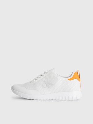 Calvin Klein Jeans – Runner tenisky, Bílá, Oranžová barva