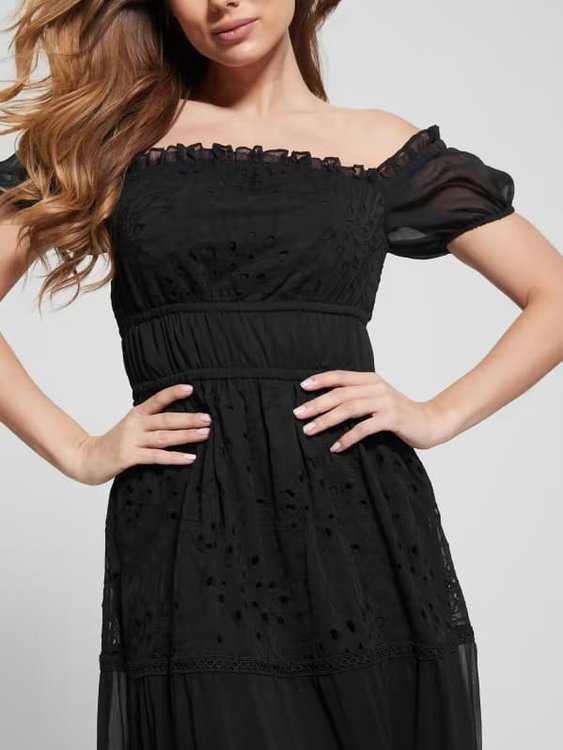 Zena šaty Černá barva Ženy