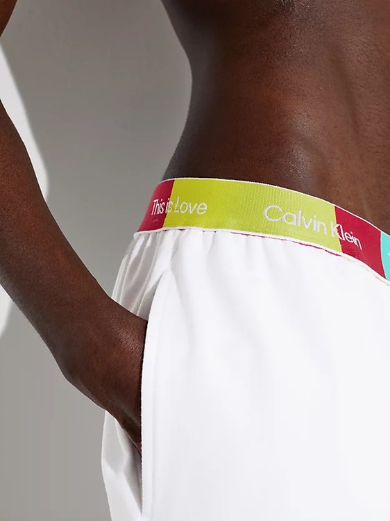 Luxusní Pride pyžamové šortky, Bílá barva, M