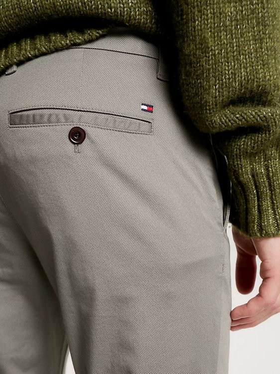 Luxusní Bleecker Chino kalhoty, Šedá barva