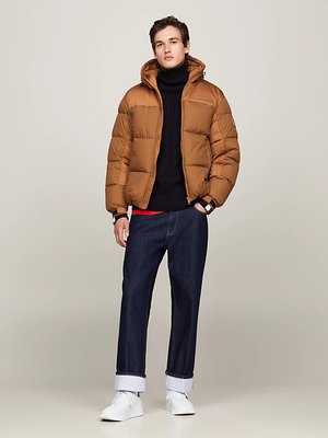 New York Hooded bunda – Tommy Hilfiger, Hnědá barva Muži