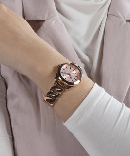 GUESS, Růžové zlato barva Serena hodinky