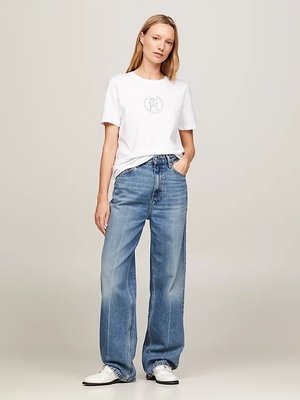 Laurel triko – Tommy Hilfiger, Bílá barva Ženy