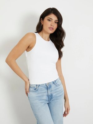 GUESS – Mora Cut Out Back top, Bílá barva