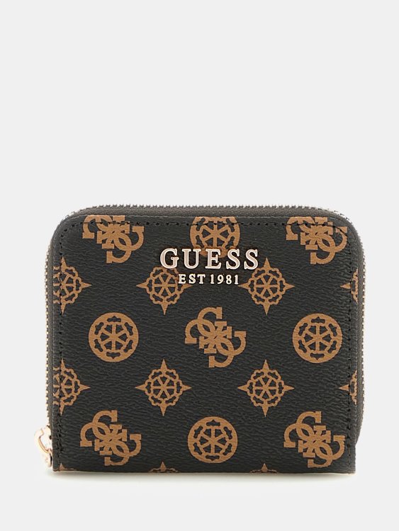 GUESS – Laurel malá peněženka, Hnědá barva