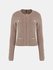 Hermione Chenille svetr na zip Hnědá barva Ženy