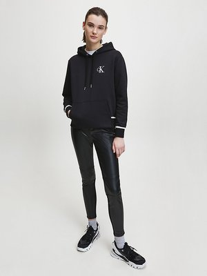 Kalhoty Stretch Faux Leather – Calvin Klein Jeans, Černá barva Ženy, Ženy, Ženy