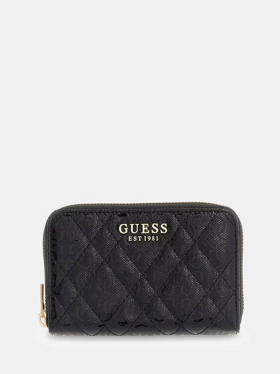 GUESS – Isemay medium peněženka, Černá barva