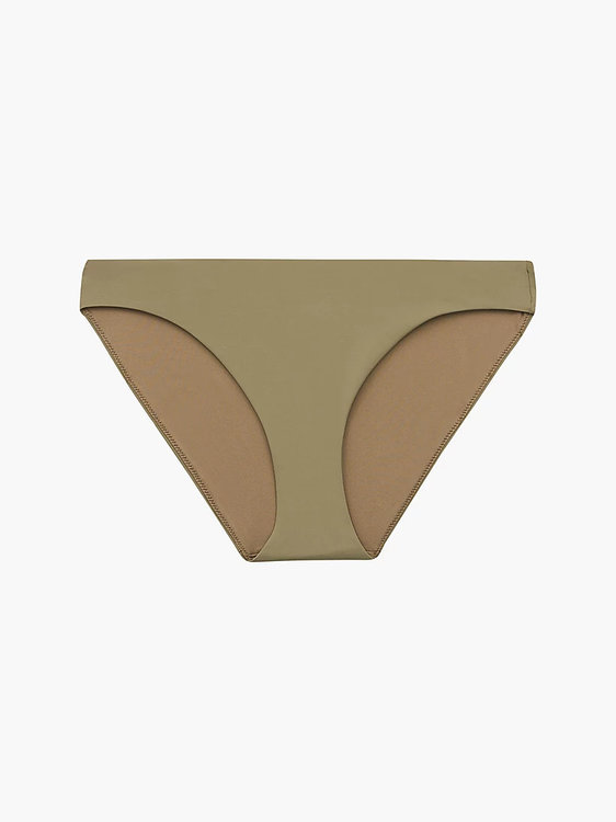Calvin Klein Swimwear – Core solids plavky - Spodní díl, Khaki barva