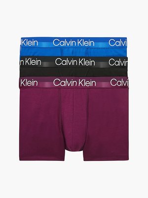Calvin Klein Underwear – Modern Structure boxery 3ks, Černá, Modrá, Vínová barva