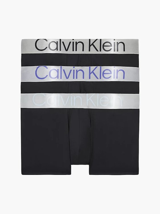 Calvin Klein Underwear – Micro Steel boxery 3ks, Černá barva