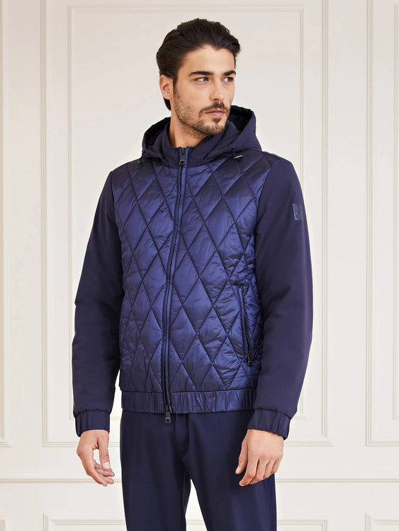 Marciano – Prošívaná quilted bunda, Modrá barva