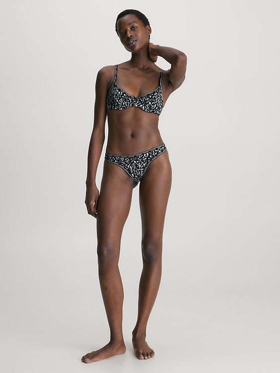 Luxusní Core Logo Tape plavky - Horní díl, Černá barva, 34/0B, 34/0C, 36/0C, 38/0D