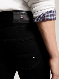 Luxusní Tapered Houston jeany, Černá barva, 32/32