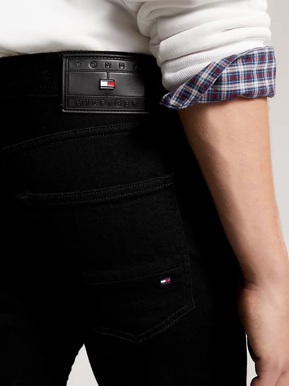 Luxusní Tapered Houston jeany, Černá barva, 32/32