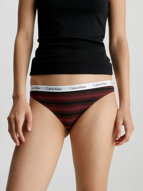 Carousel tanga – Calvin Klein Underwear, Černá barva Ženy