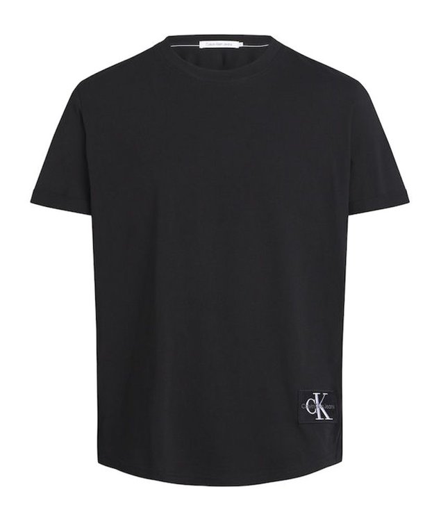 Badge triko Černá barva Muži